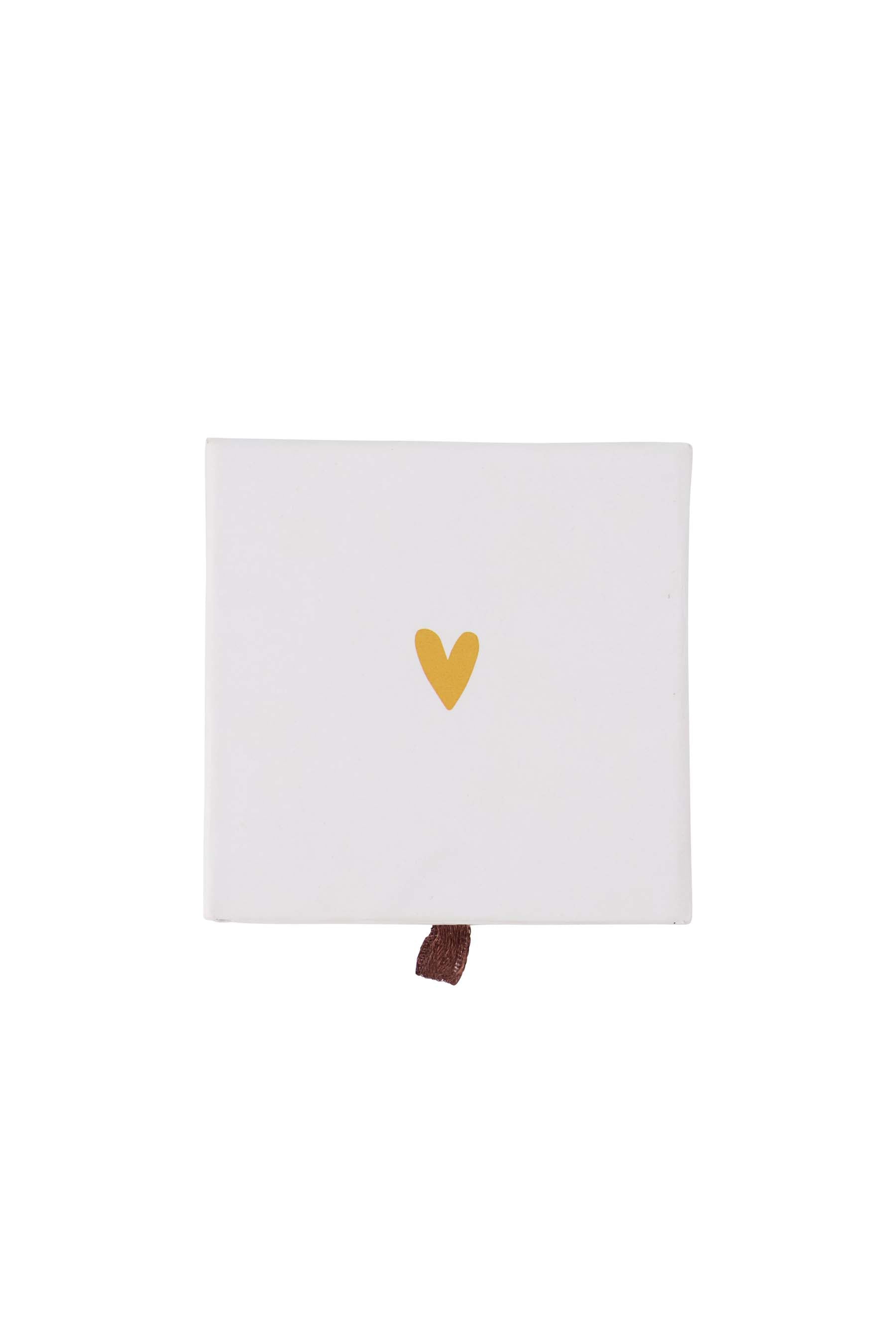 ketting hartje in schuifdoosje in je hart wit