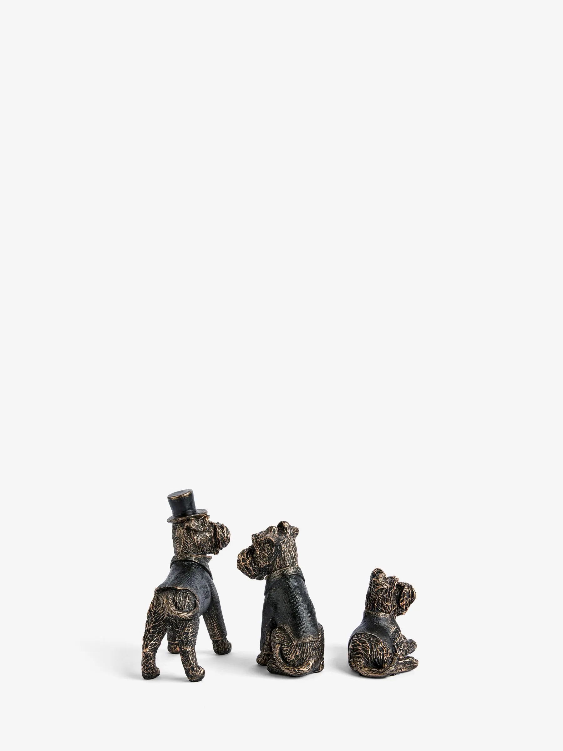 Set of 3 Wilson the Schnauzer Dog Ornaments