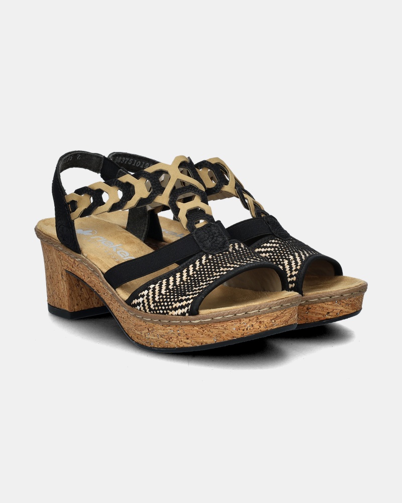 Rieker Sandalen  - zwart
