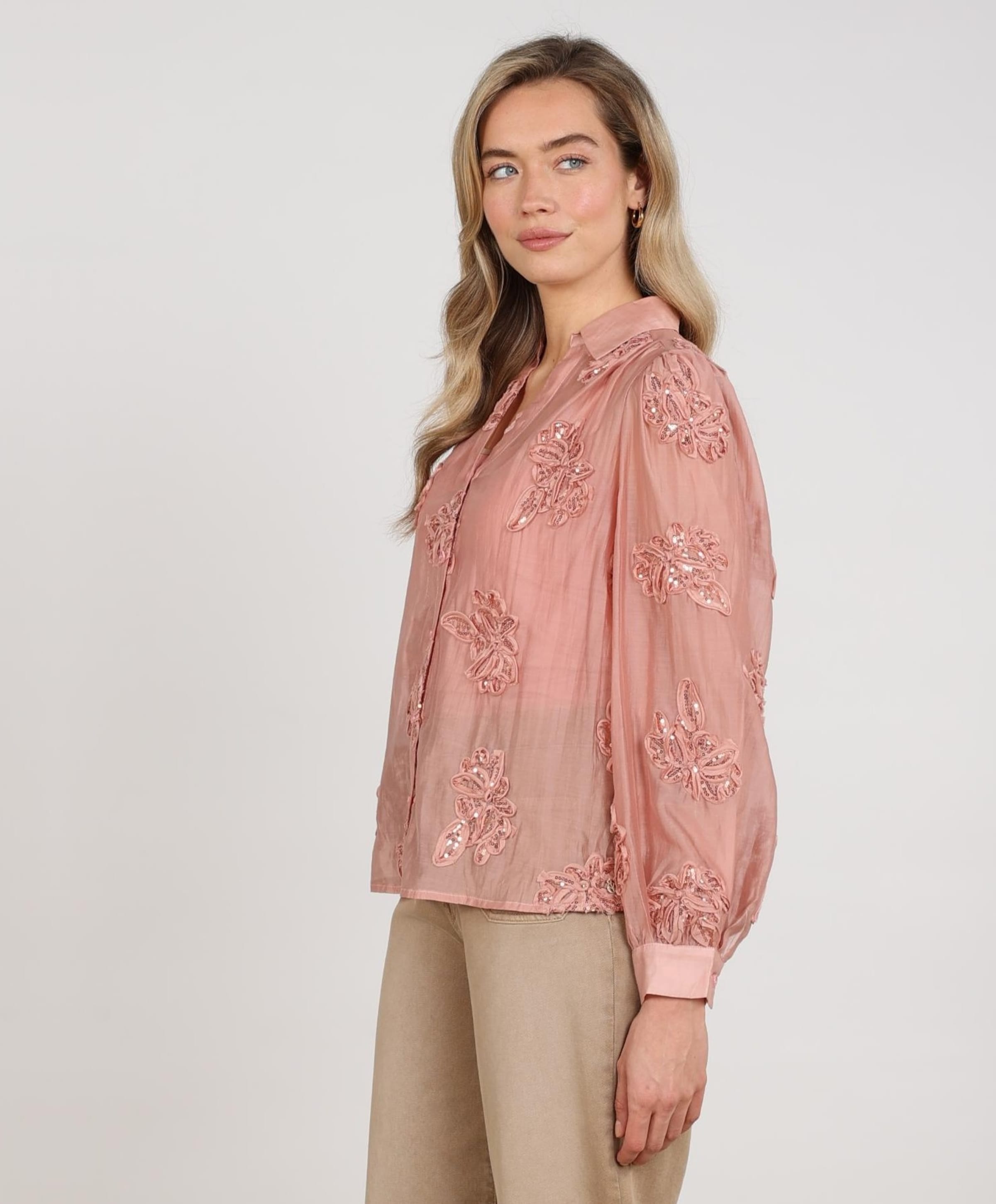 Nukus Dames blouse roze