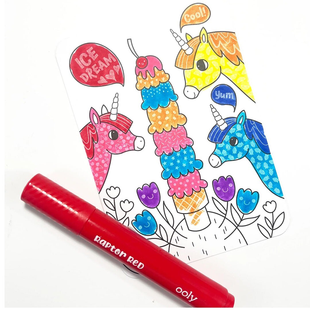 Ooly kleurplaten undercover art - unicorn friends