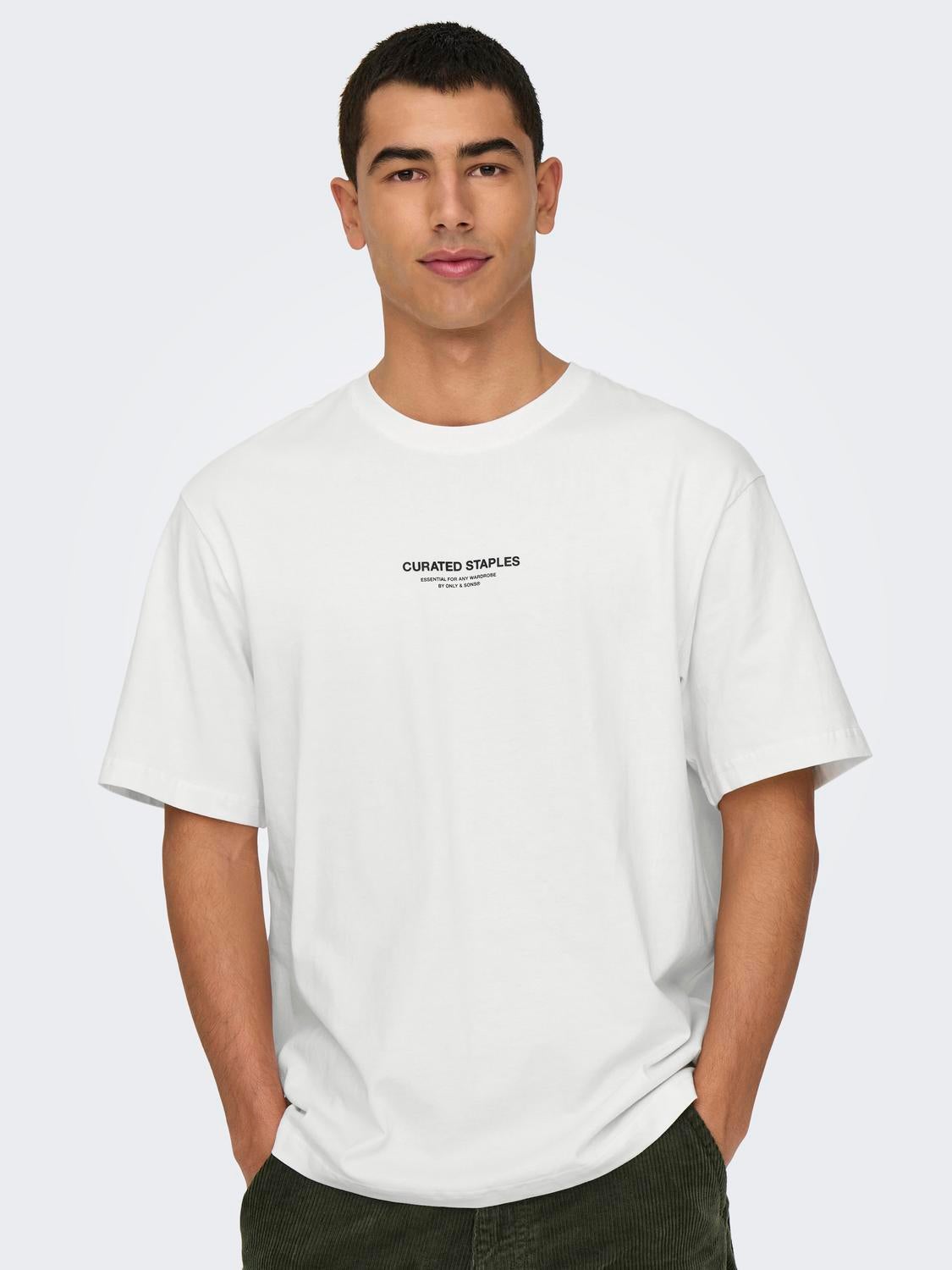 ONSCURATED T-shirt Cloud Dancer