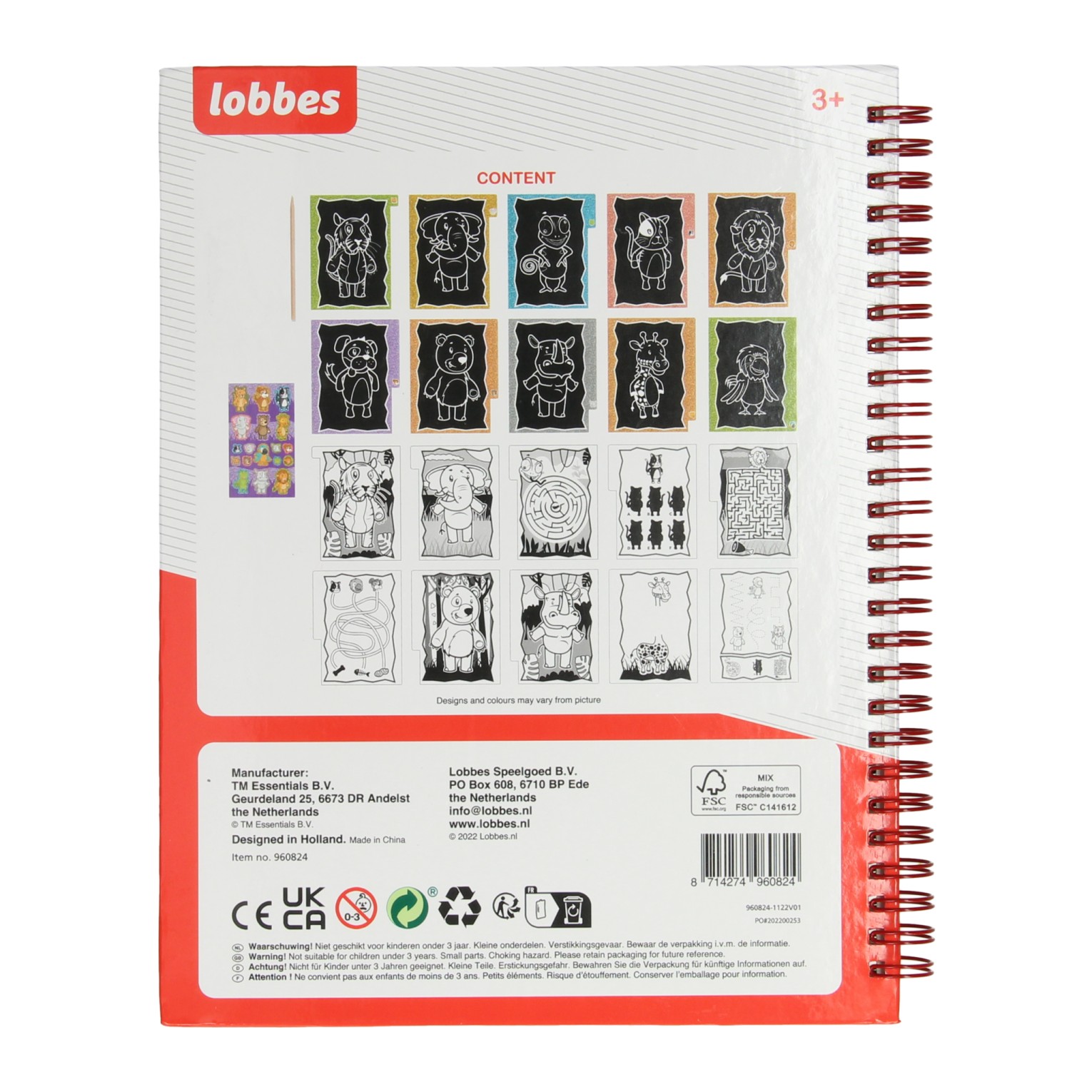 Lobbes Kras- en Doeboek Dieren