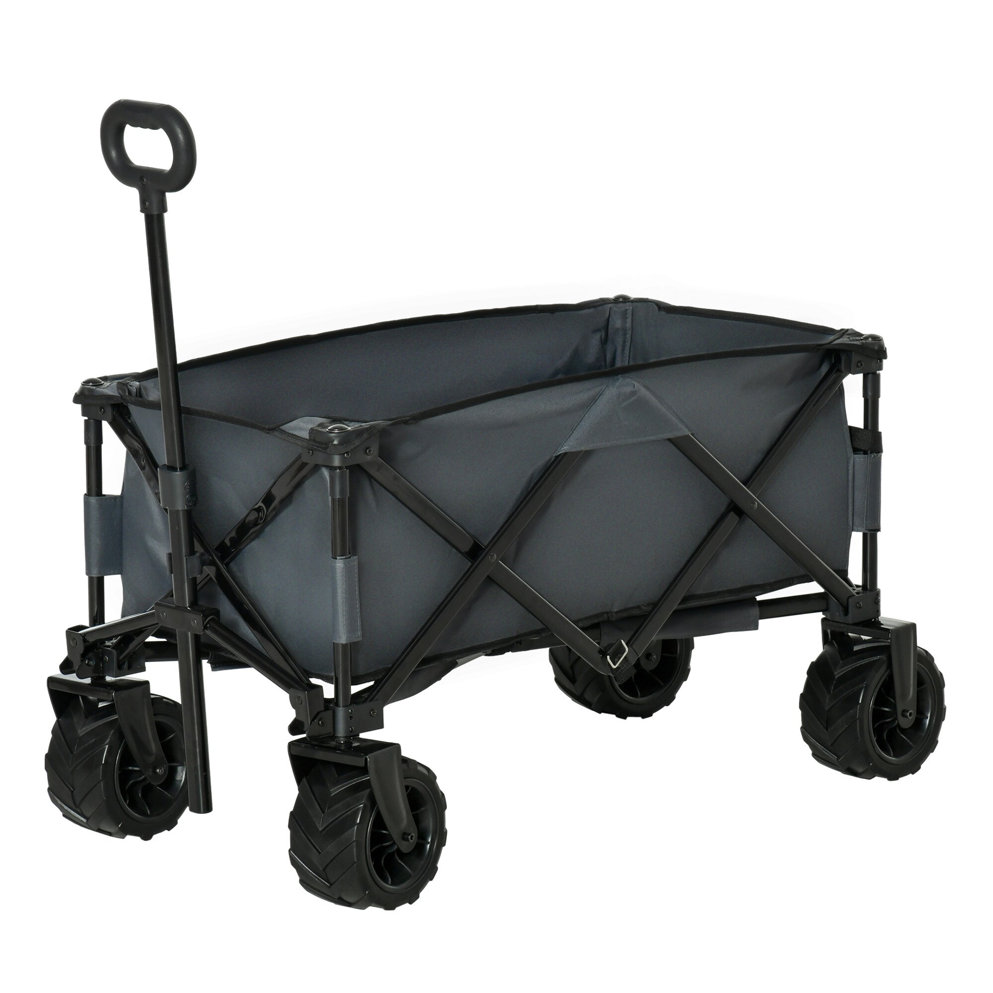 Outsunny Gerätewagen Geräumiges Design, das bis zu 70 kg tragen kann 108L x 53B x 59-89H cm (LxBxH)