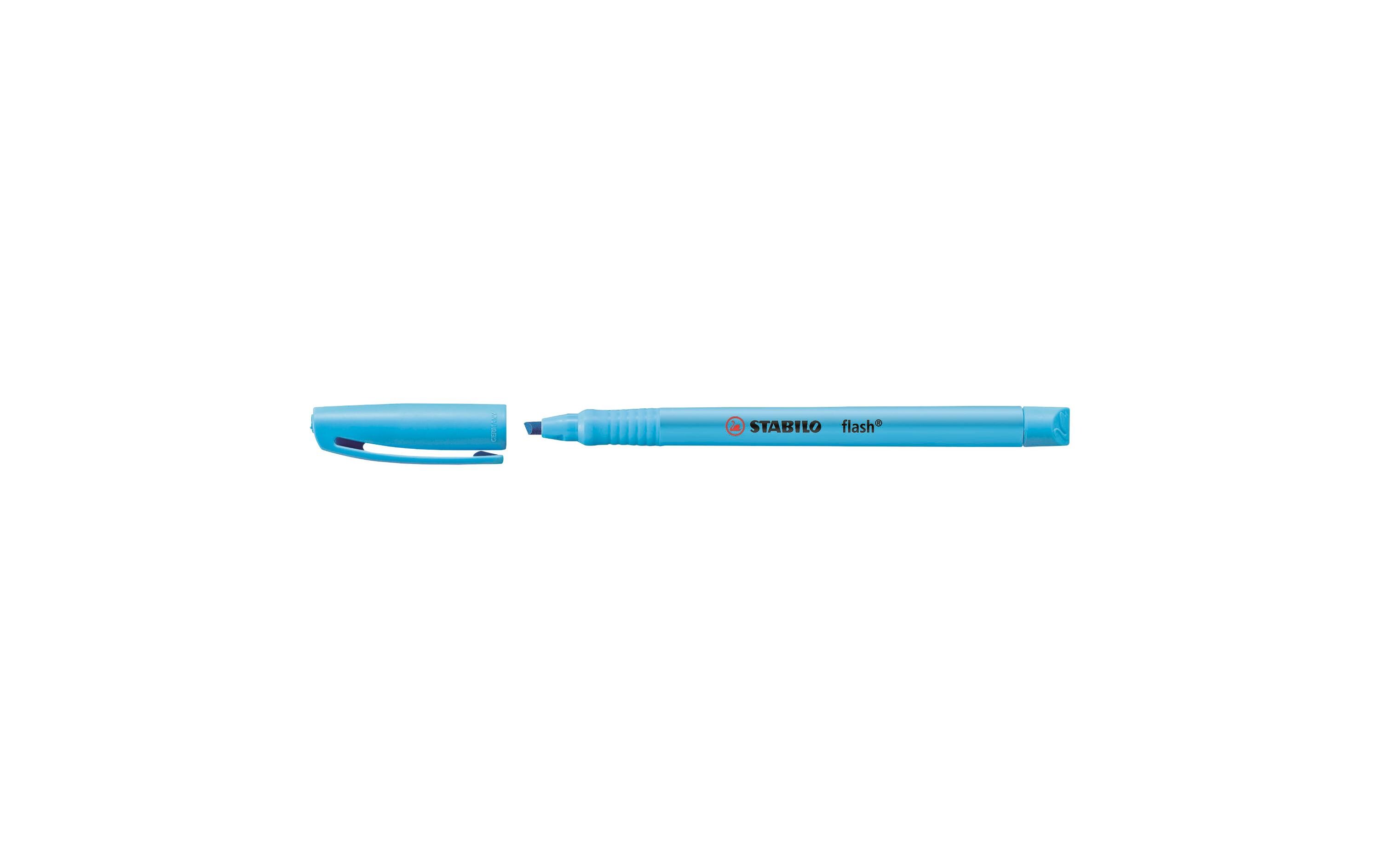Textmarker Flash BlauTextmarker mit Clip