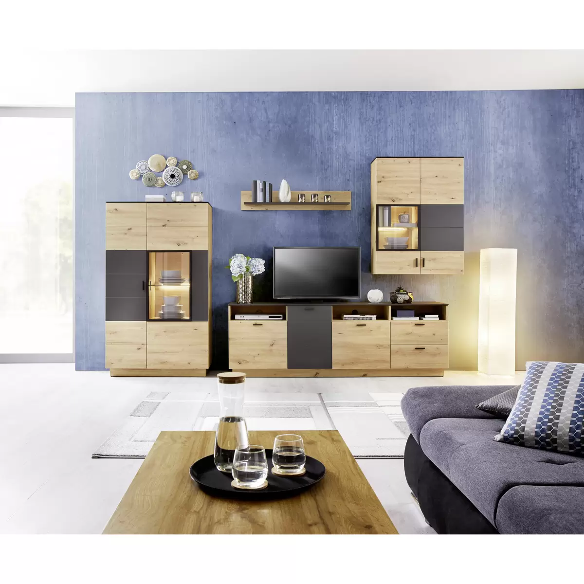 TV Möbel Tonale Artisan Eiche,grau
