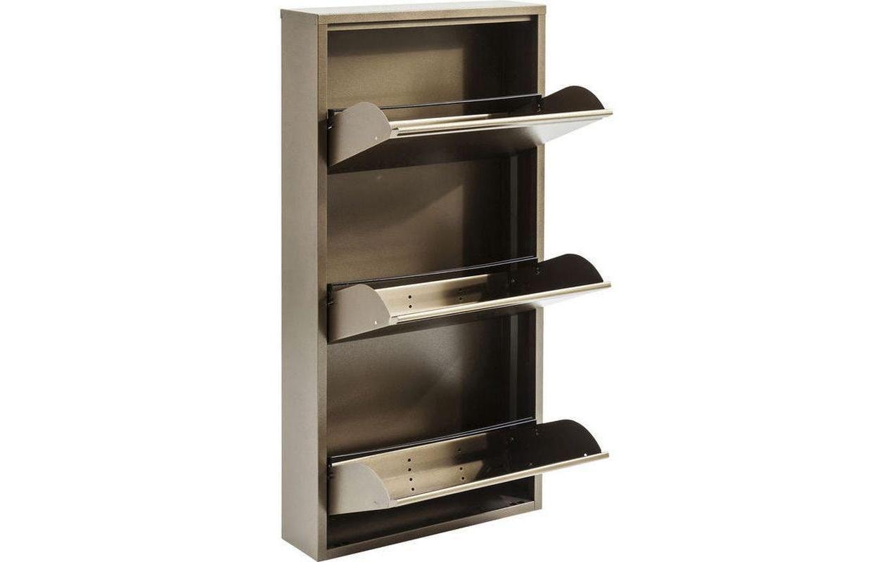 Schuhschrank Caruso 100 x 50 cm, Bronze<br>Schuhmöbel