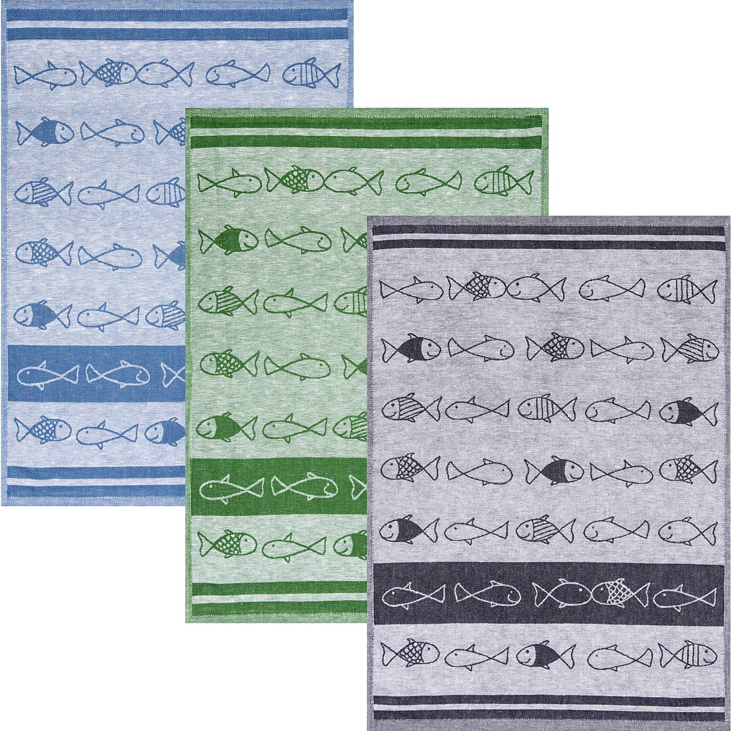 Kracht Jacquard Halbleinen Geschirrtuch 