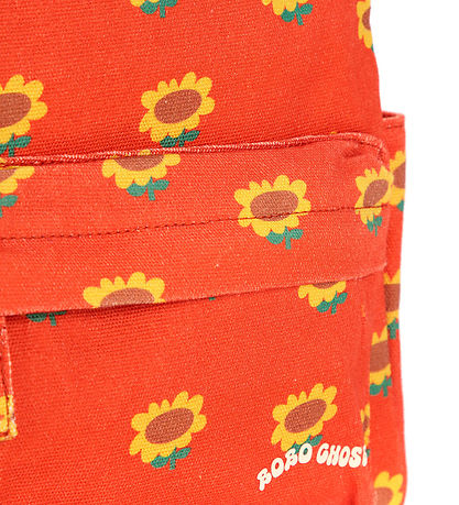 Bobo Choses Kindergartentasche - Orange m. Sonnenblumen