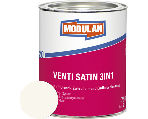 MODULAN 6120 Venti Lak Satijn 3in1 RAL 9010 zuiver wit 750 ml