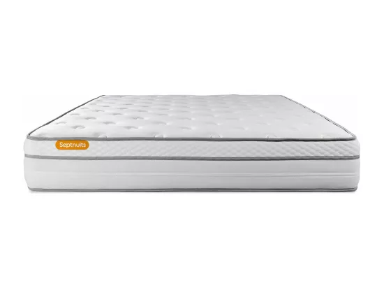 Matelas 160x200 Memo Luxe Ressorts ensachés + mémoire de forme 5 zones de confort MAXI épaisseur