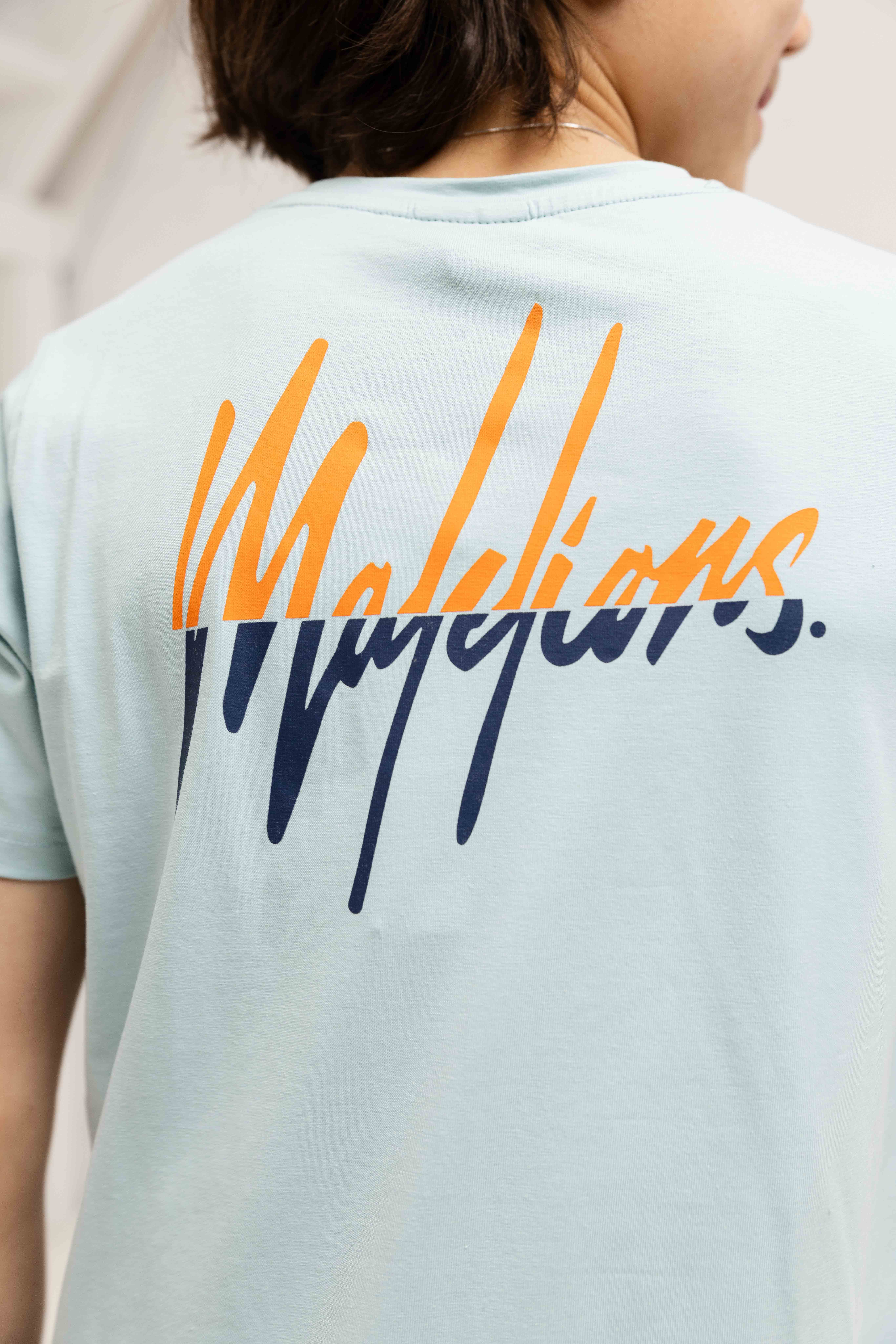 Malelions Split T-Shirt Kids Lichtblauw