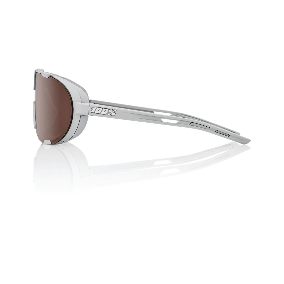 100% Westcraft Sport Zonnebril Grijs met HiPER Crimson Silver Mirror Lens