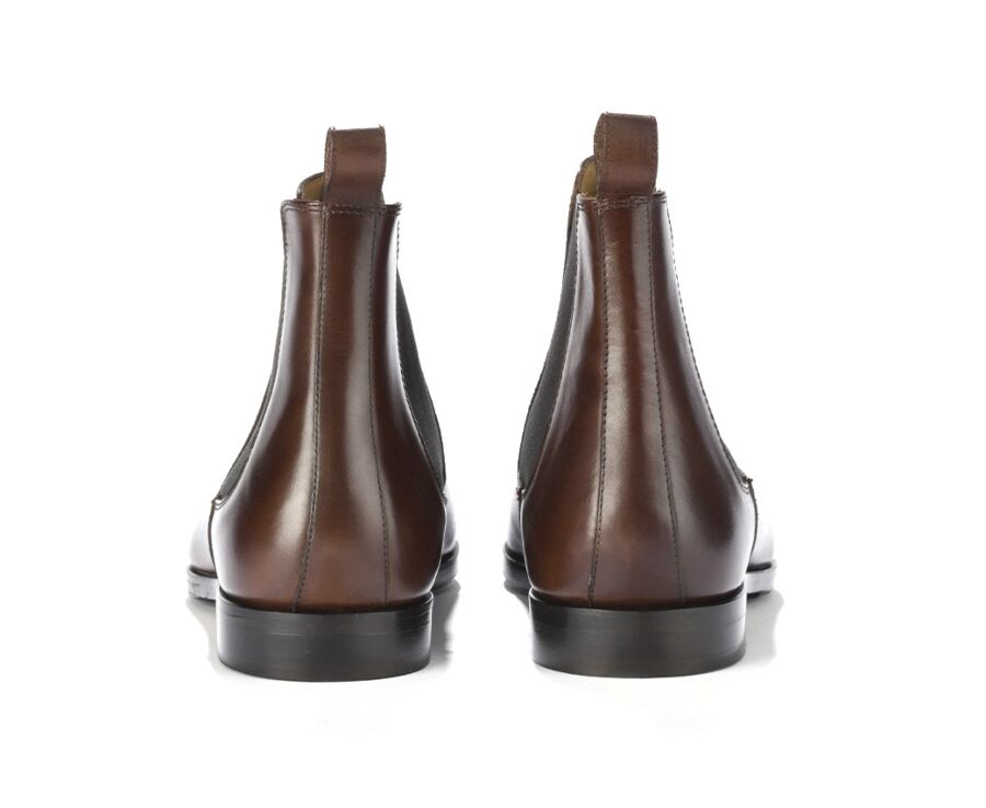 Chelsea boots cuir homme Chocolat - BERGAME PATIN