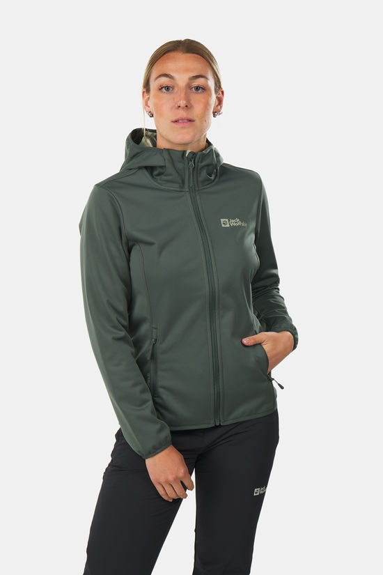 Jack Wolfskin Jack Wolfskin Windhain Hoody Softshell Jas Dames