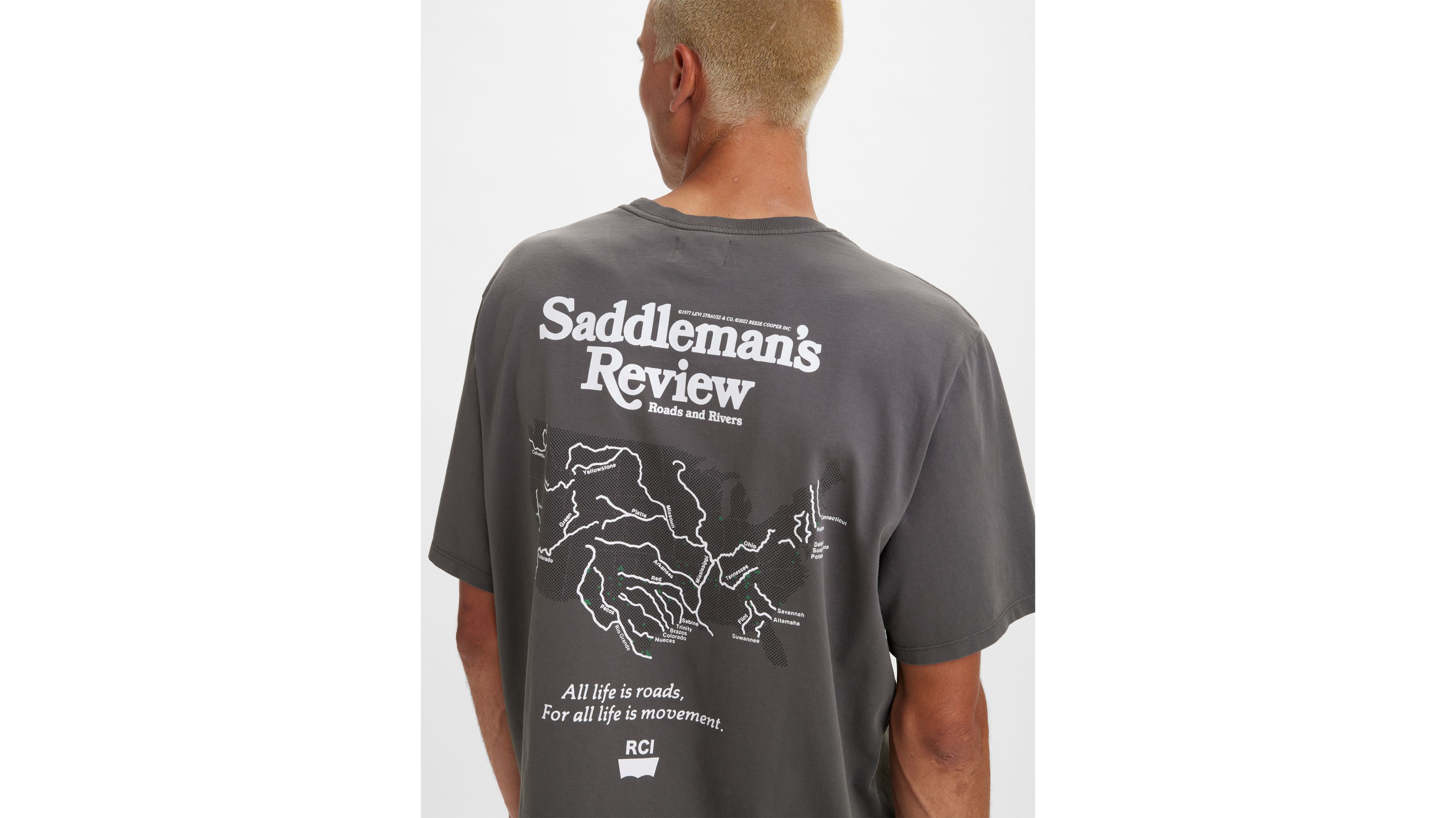 T-shirt Americana Homme Levi's® x Reese Cooper® - Black - Noir