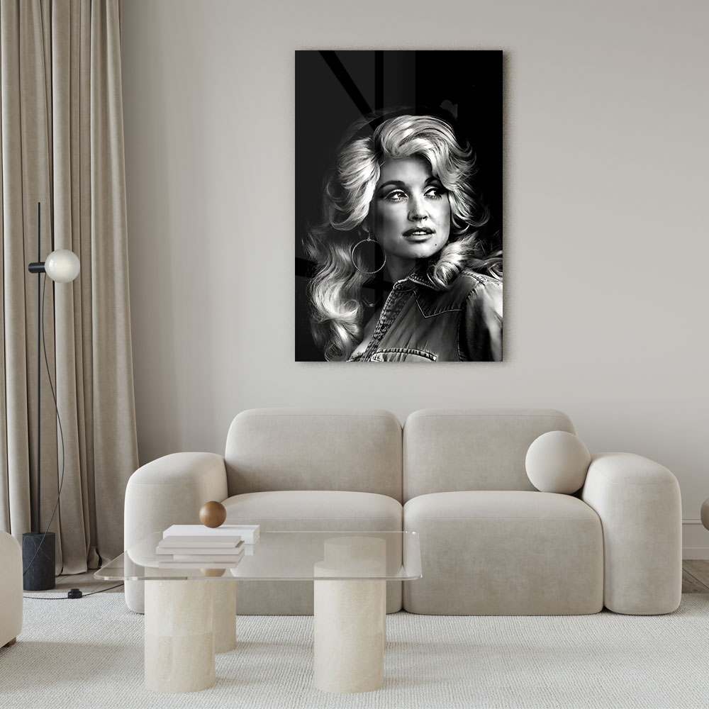 Walljar acrylglas schilderij - Dolly Parton Acrylglas schilderij - 70 x 100 cm