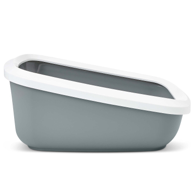 Savic Katzentoilette Aseo Jumbo weiss-grau 67.5x48.5x29cm