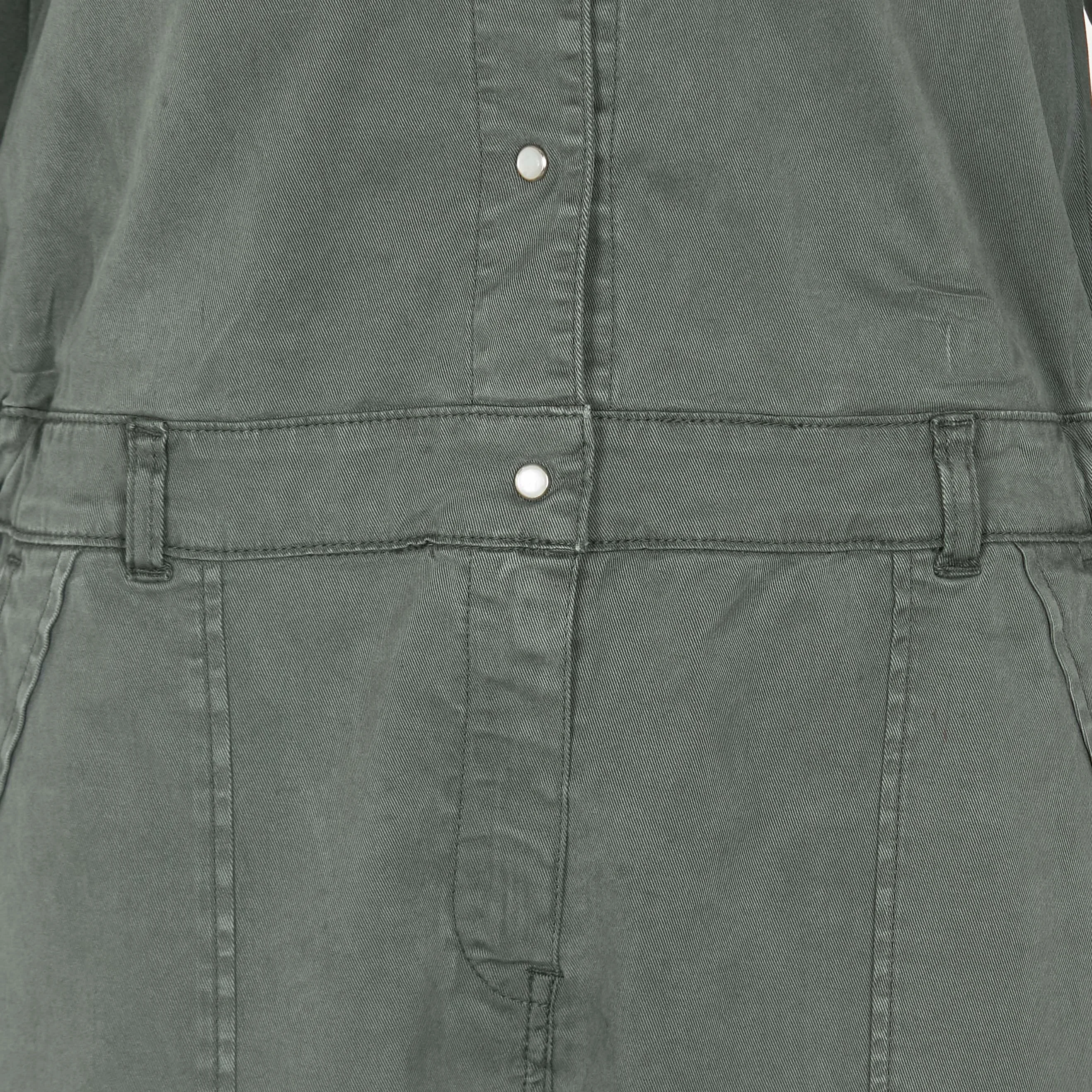 FRANGA - Combinaison chemisier en tencel | Vert