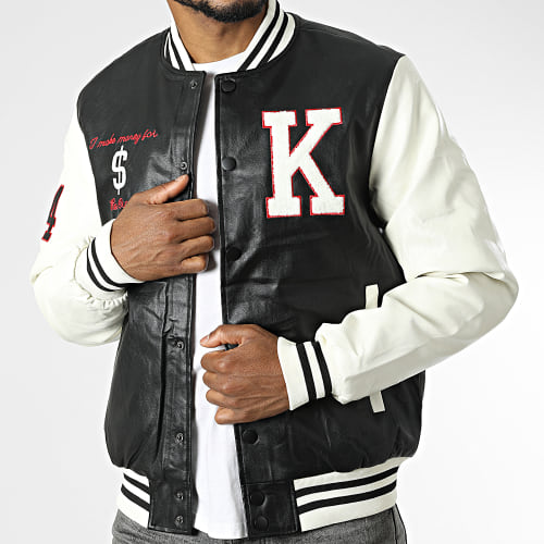 Veste Teddy ART-2 Noir Blanc