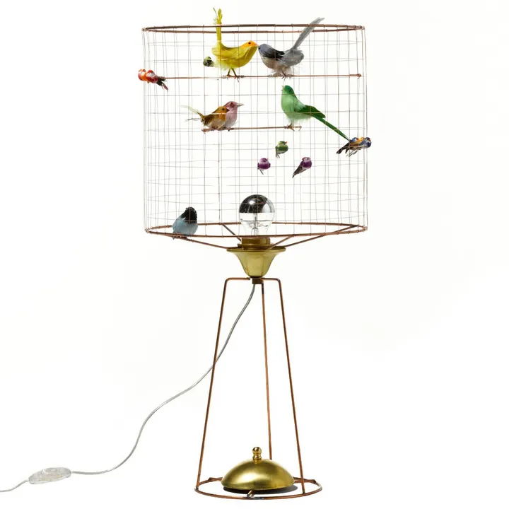 Mathieu Challières Lampe haute à poser volière