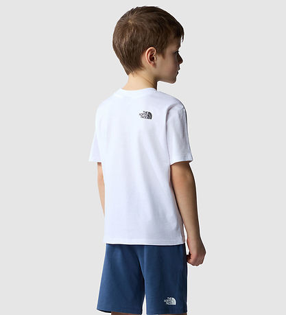 The North Face Shortss?t - T-shirt/Shorts - Hvid/Shady Blue