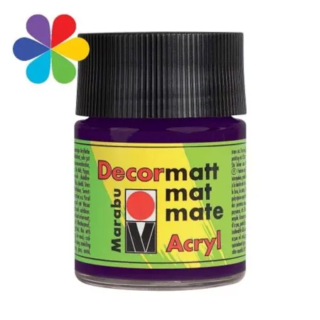 Marabu Decormatt Acryl, aubergine, 50 ml