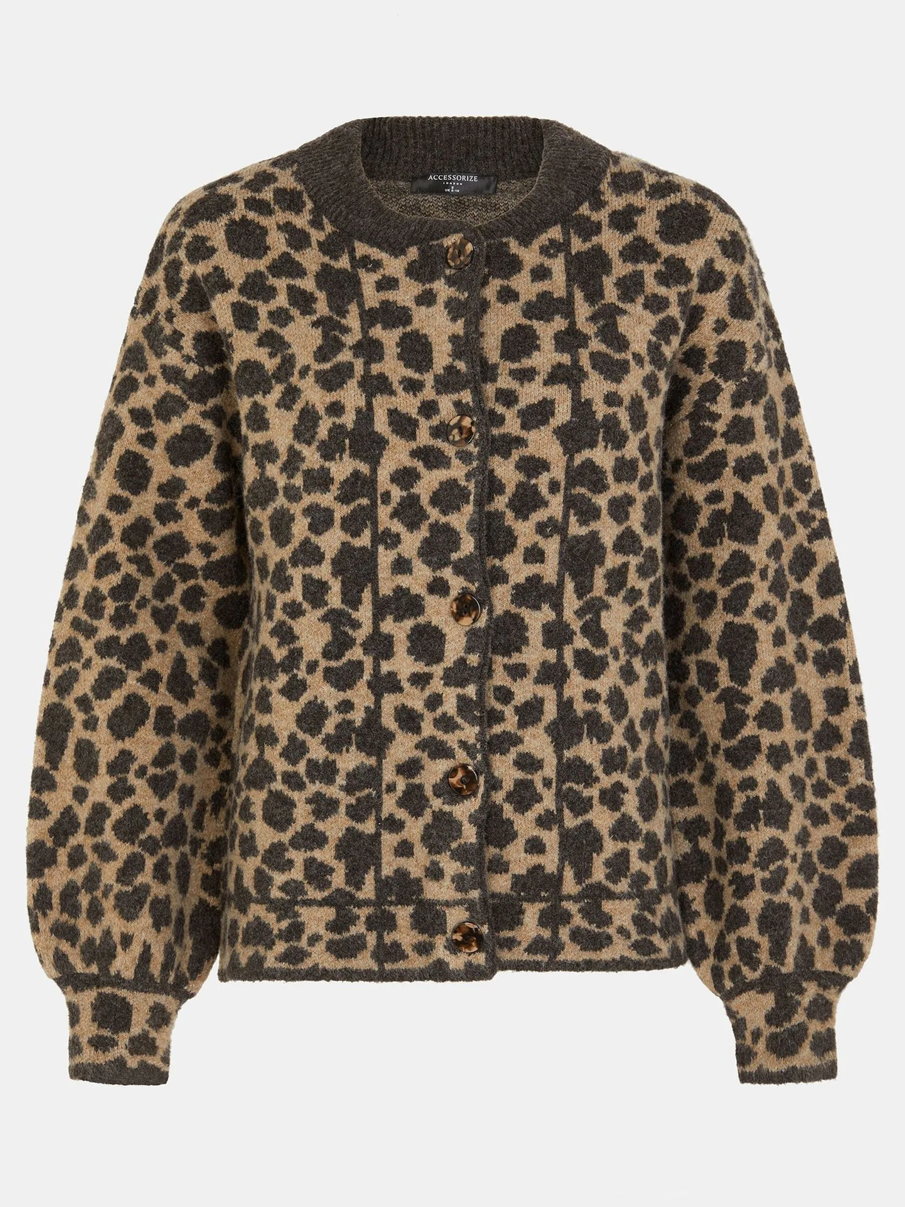 Accessorize Leopard Print Cardigan