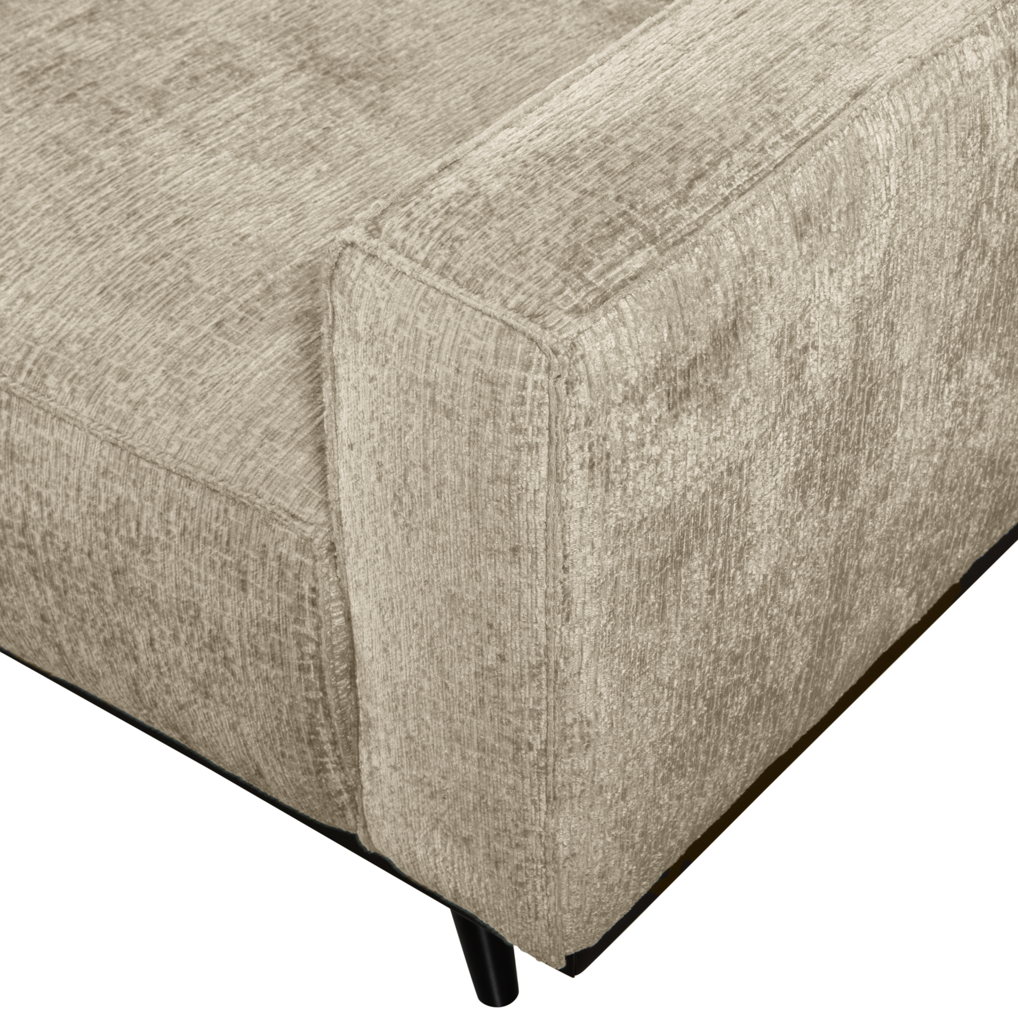 3-zits bank Statement Statement 3-zits Bank - 230 cm - Structure Velvet - Wheatfield