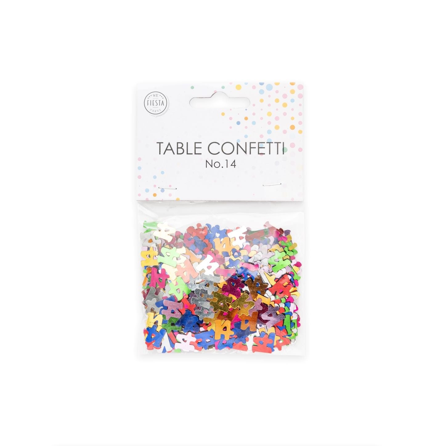 Tafelconfetti 14 Jaar Gekleurd