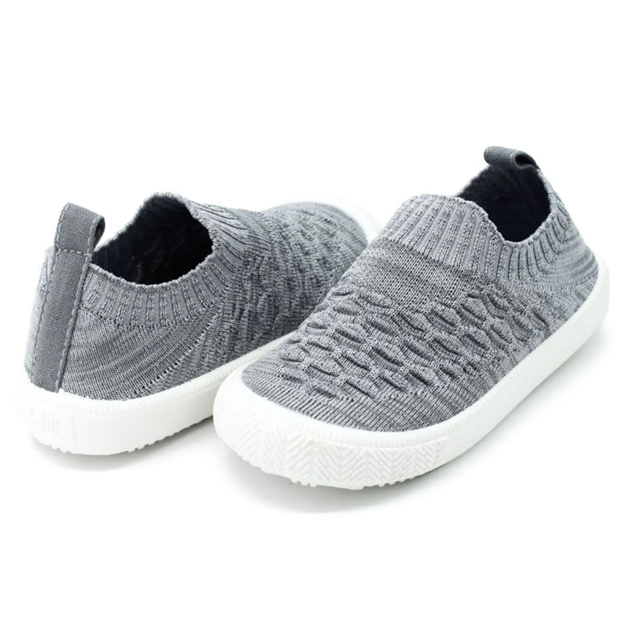 Jan & Jul Soulier Tricot Gris Pointures 5-8