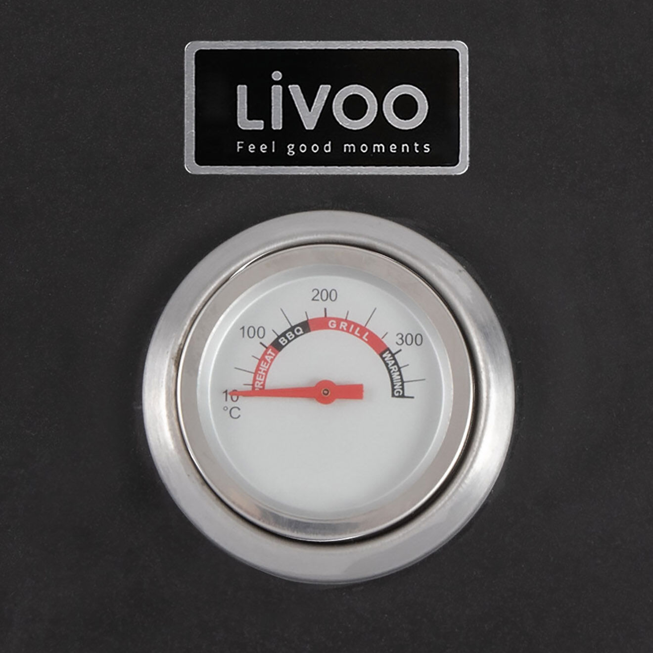 Livoo Four à pizza pour barbecue noir - 41.5x16x48 cm
