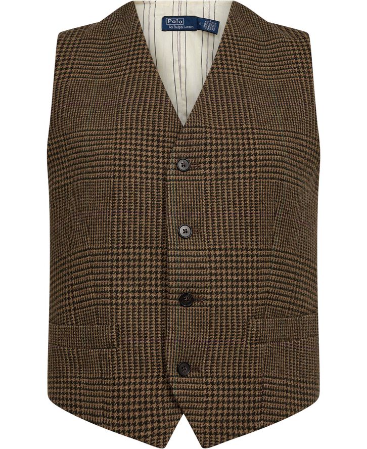 Polo Ralph Lauren 1/15NM WL CT BL TWD-VST 1741 olive/tan glen check