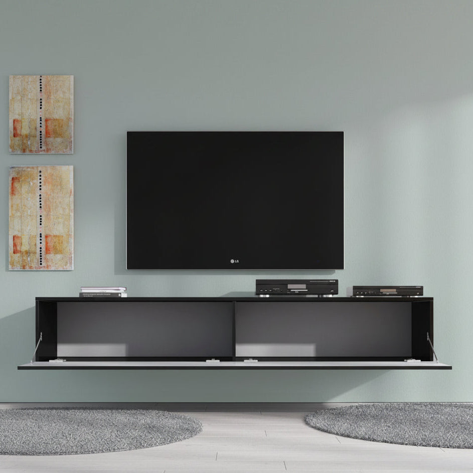 Dario - TV-Meubel - Mat zwart - 180 cm