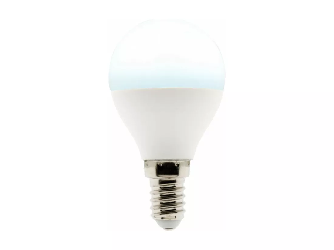Ampoule LED Sphérique E14 - 5W - Blanc froid - 400lm - 6500K - Zenitech