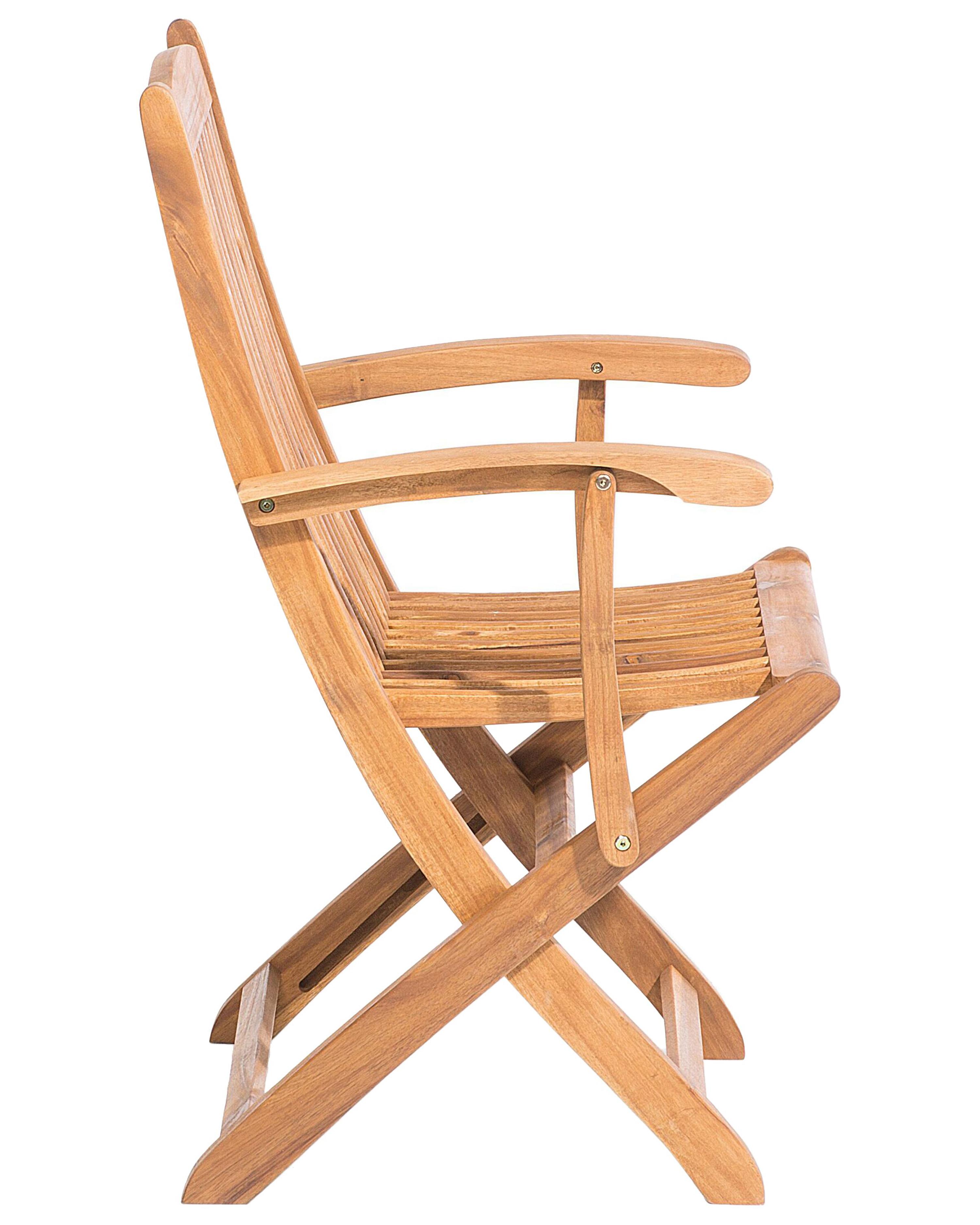 Set van 2 tuinstoelen MAUI Acaciahout Lichtbruin