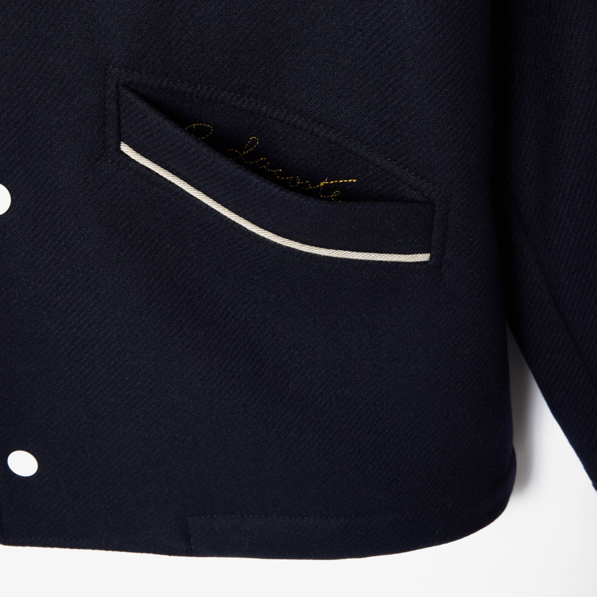 College-Jacke aus Premium Wolle Jacken & Mäntel - Blau - Lacoste - Unisex