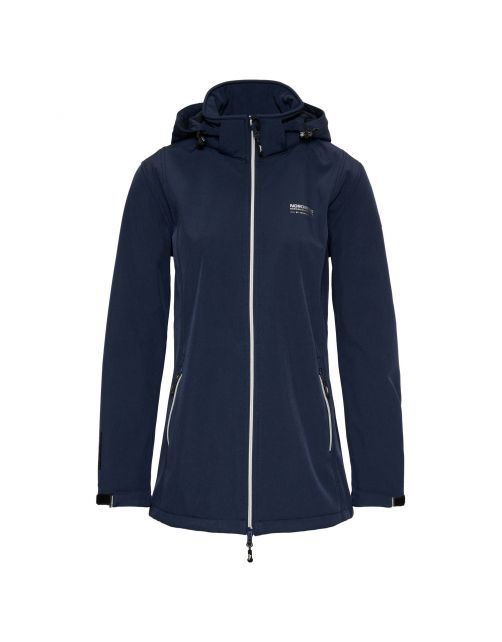 Nord Berg Dames Softshelljas Ronda Donkerblauw - Vrijetijdskleding