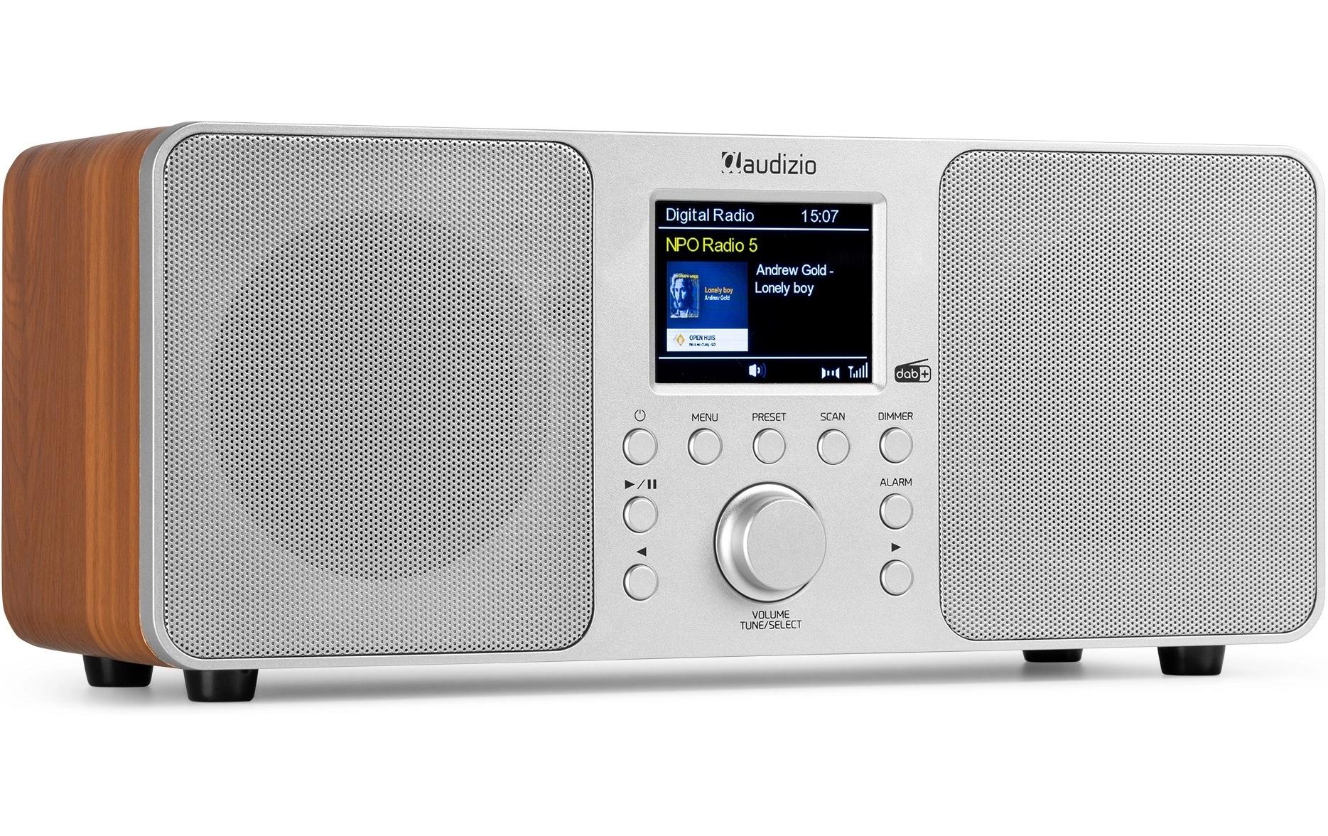 DAB+ Radio Genua SilberDAB+ Radio mit Stereo Lautsprecher und Bluetooth