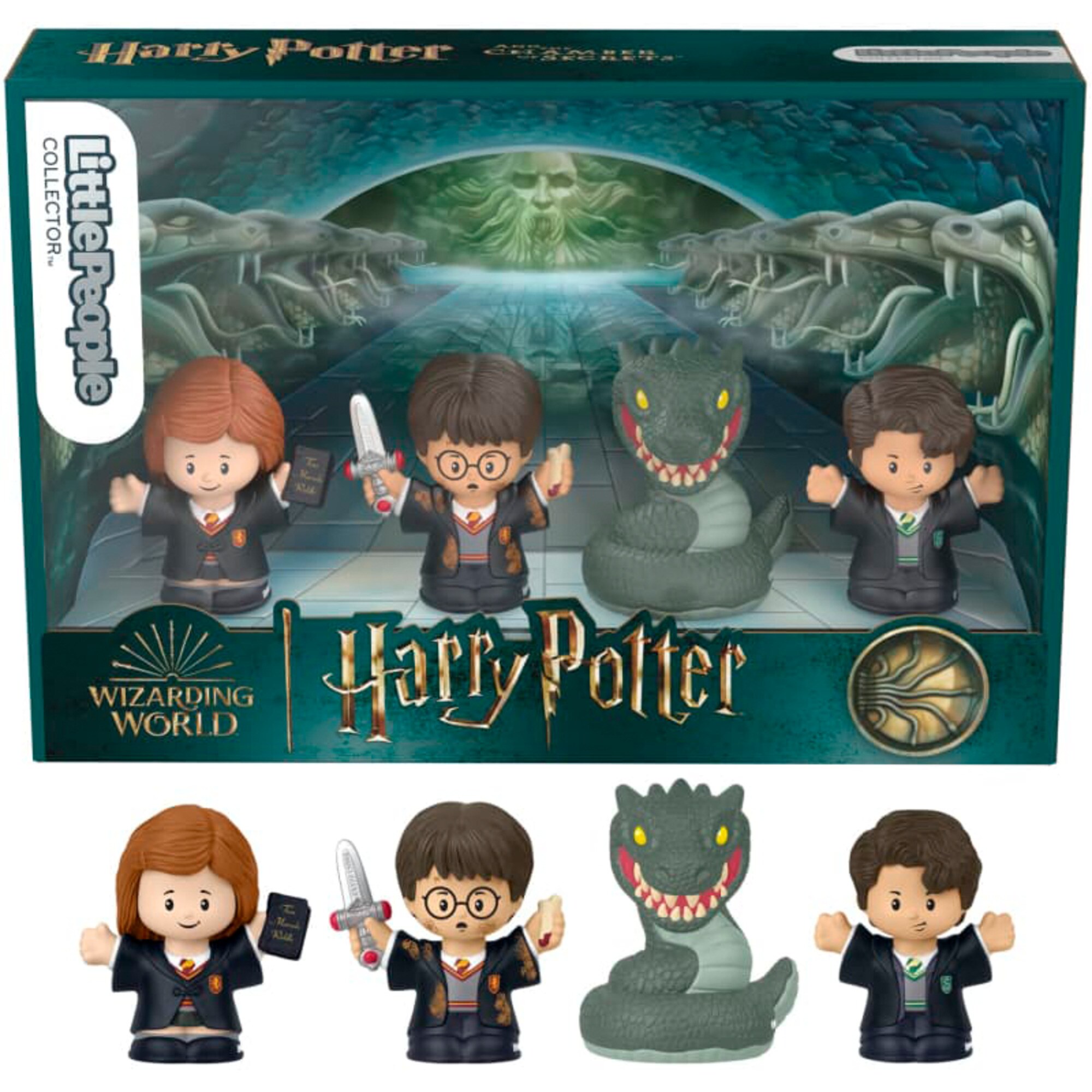 Mattel Spielfigur Little People Collector Harry Potter Chamber of Secrets 4 Figuren