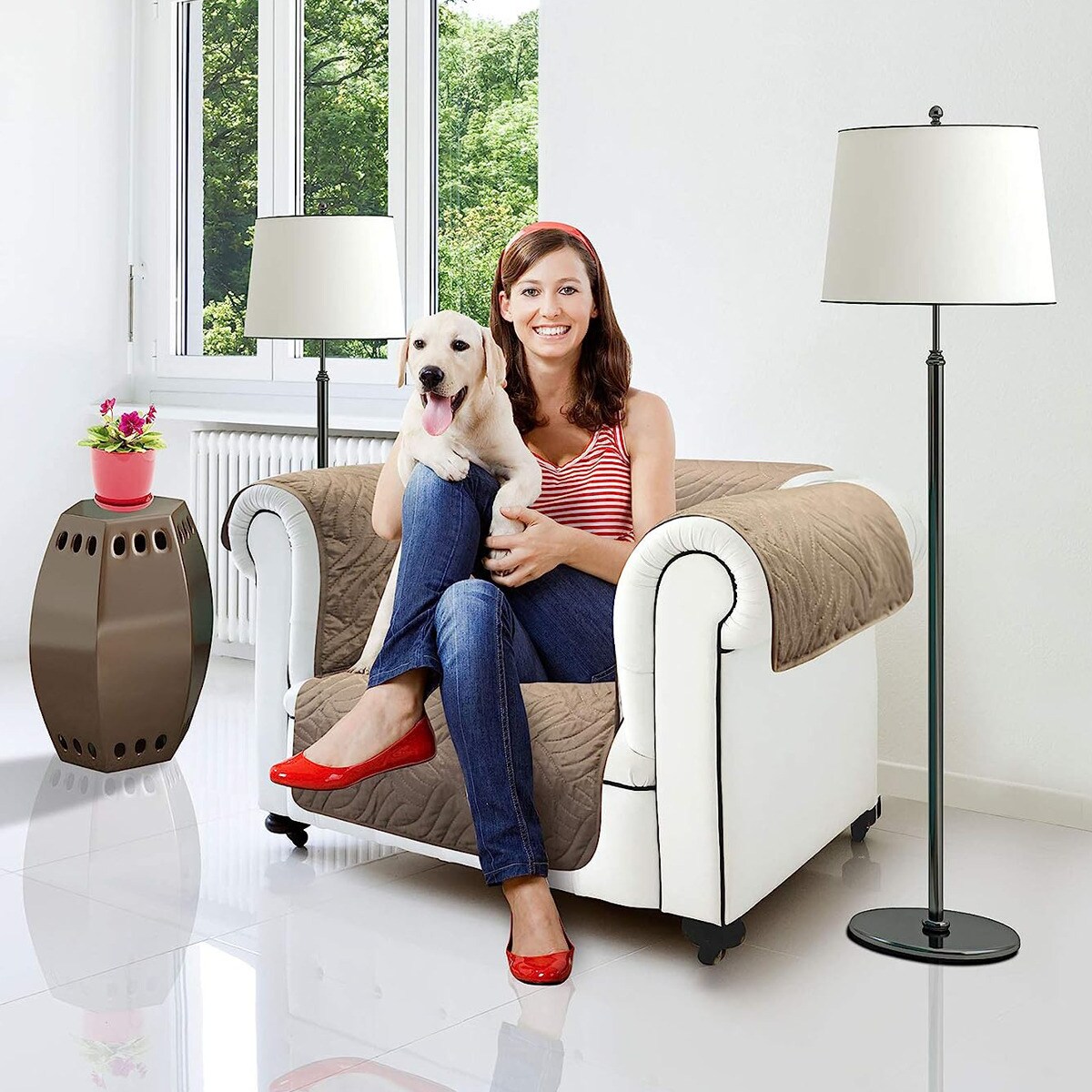 Starlyf® Sesselschoner, wasserabweisend, wendbar Sofa Cover