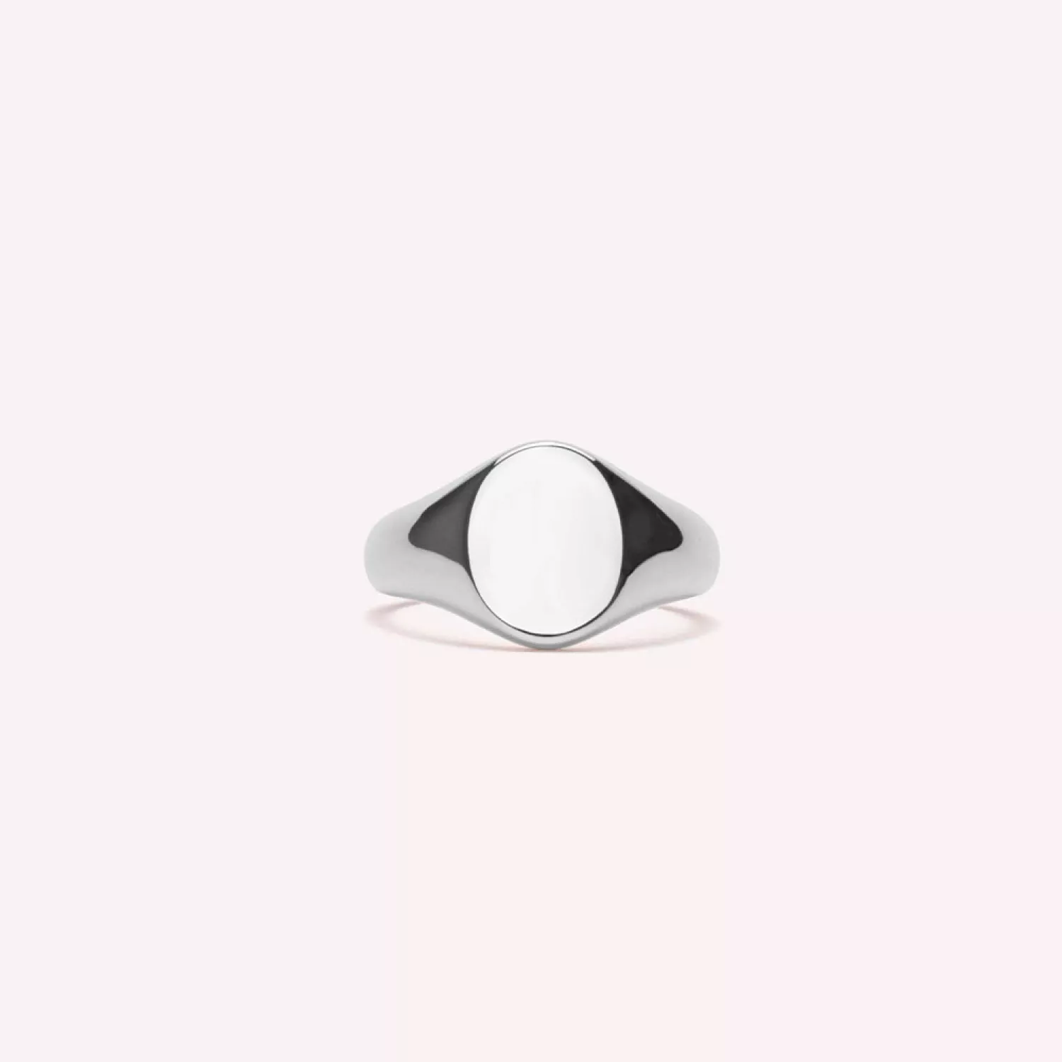 IX Studios Mini Oval Signet Ring 22 kt. Sølv DMN0299 RH