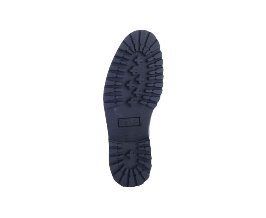 Derbies homme Noir semelle gomme crantée - BUSHEY GOMME