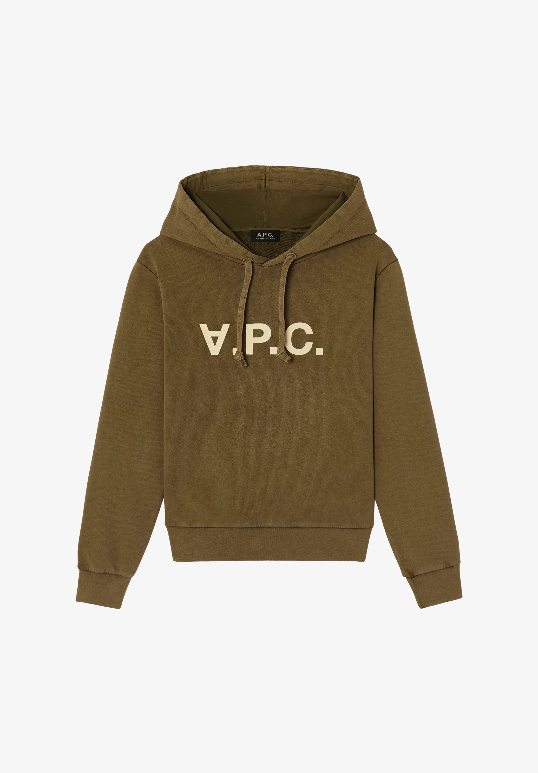 hoodie standard grand vpc - Kaki clair/blanc casse