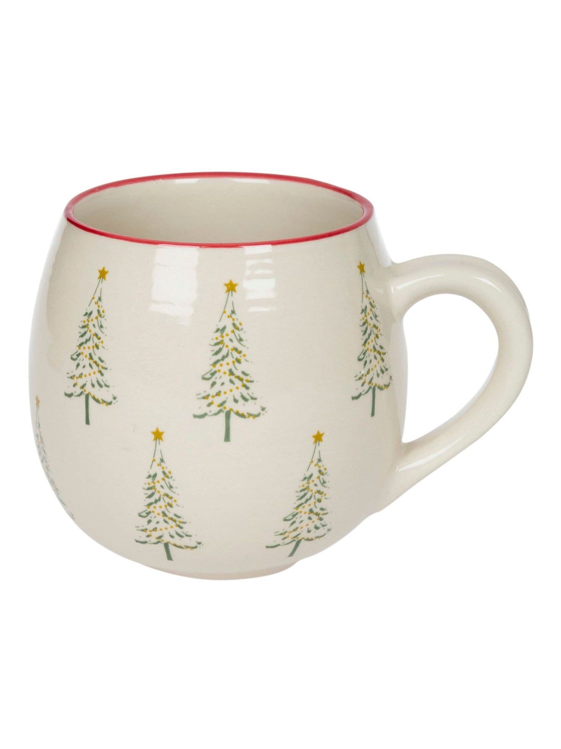 Sophie Allport Aardewerk mok met Kerstmisbomen
