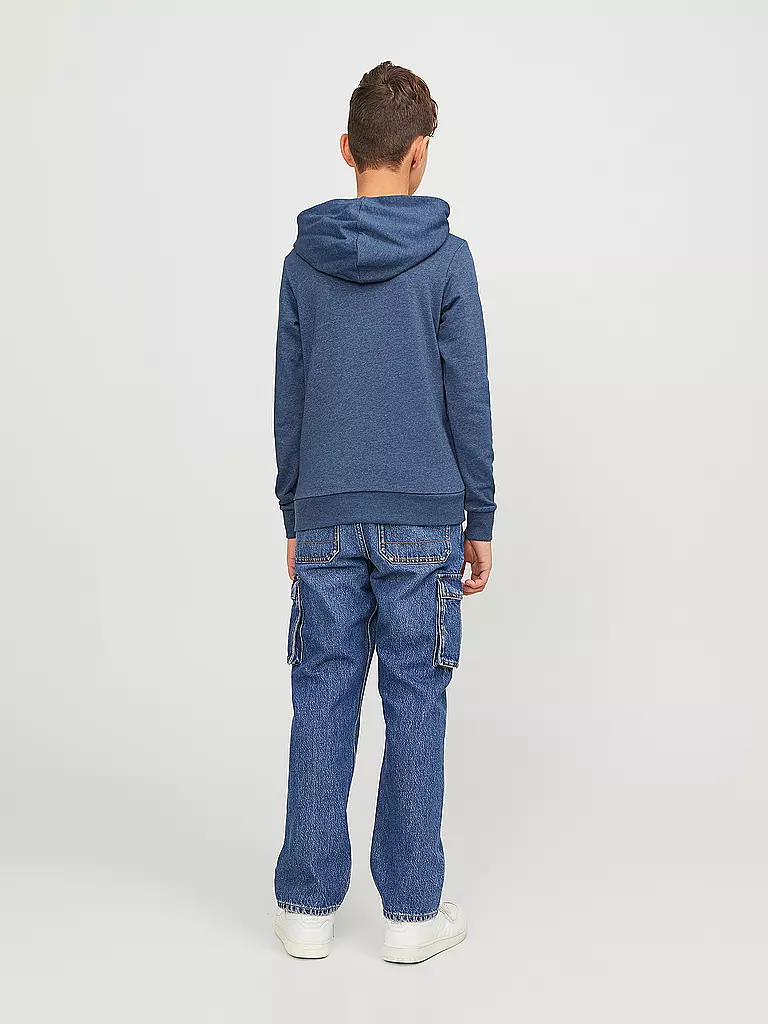 JACK & JONES Jungen Kapuzensweater - Hoodie JJELOGO dunkelblau
