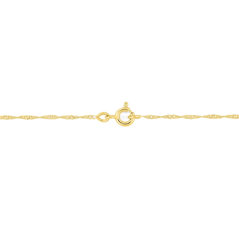 Bracelet femme 18 cm - Maille Singapour - Or 18 Carats - Largeur 1.2 mm
