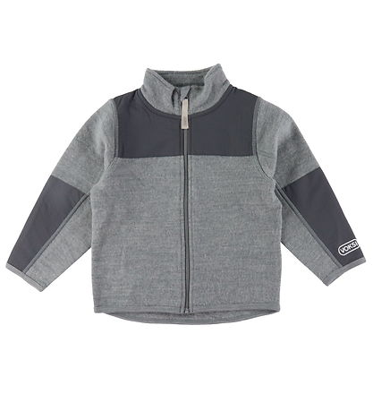 Voksi Cardigan - Wolle - Grau Meliert
