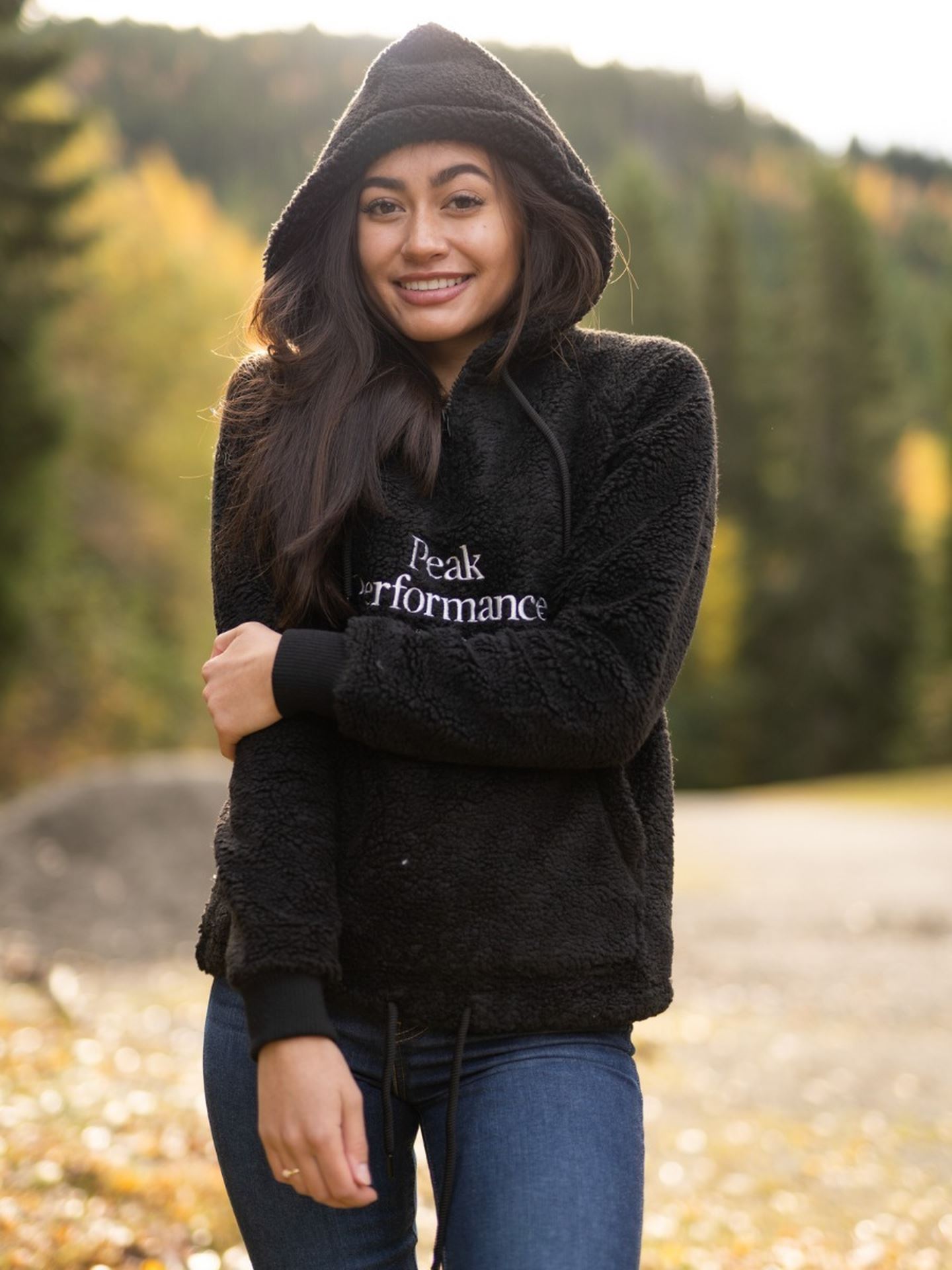 Original Pile Half Zip Hood
