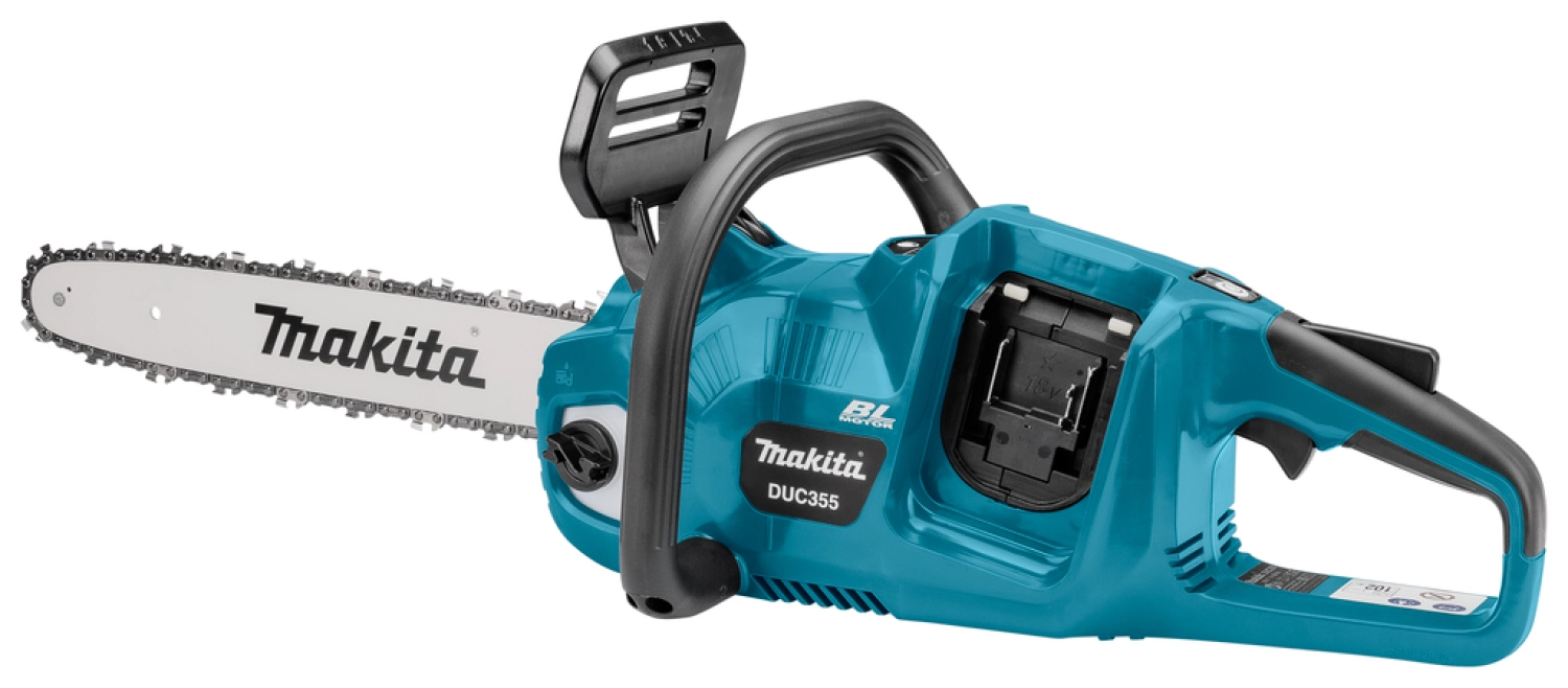 Makita DUC355PG2J 2x18V Li-Ion accu kettingzaag set (2x 6,0Ah) incl. Mbox - 35cm - koolborstelloos